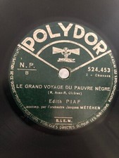 78 Tours Edith Piaf Chante Le