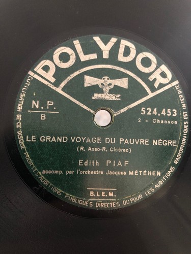 Tours edith piaf chante - 78,