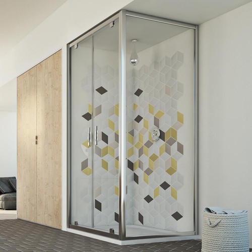 Cabine douche paroi de - paroi,