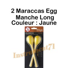 2 Maracas Egg Manche Long