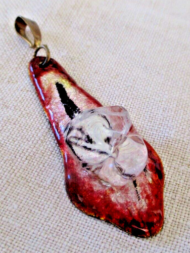Ancien grand pendentif - pendentif, Émaux