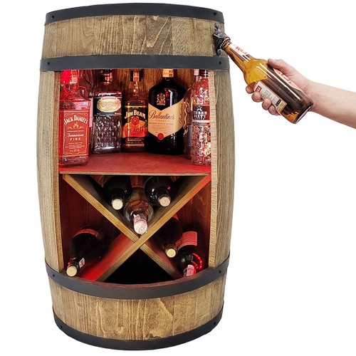 Bar bouteilles bois - bouteilles, en