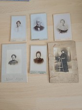 Lot 6 photos anciennes portrait – studio Troyes & Paris – 1890–1920 –