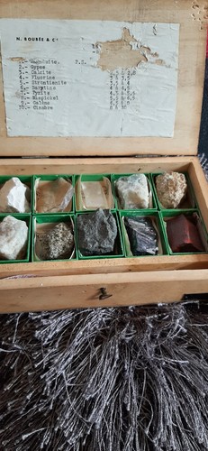 Coffret minéraux boubée - minéraux,
