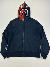 BAPE Shark Full Zip Hoodie – Navy x Red Camo – Taille L