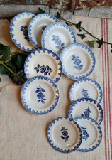 ANCIENNE DINETTE 10 ASSIETTES  TERRE DE FER POUPEE JUMEAU