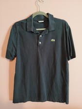 Polo Lacoste Noir Taille M. Homme Bon Etat Authentique
