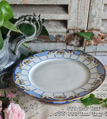 Ancien compotier plat tarte - compotier,