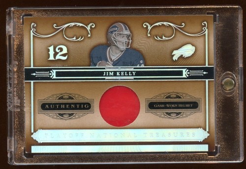 Jim kelly game worn helmemt - jim,
