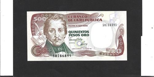 Billet banque colombie - banque, de