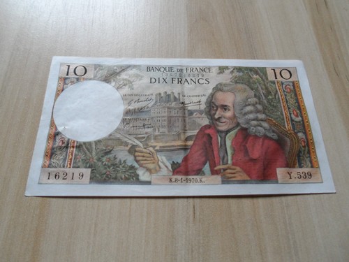France billet francs - 10,