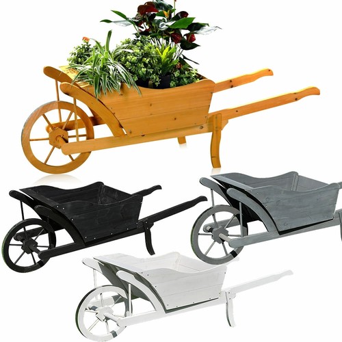 Planter une brouette bois - planter,
