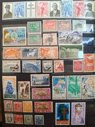 Lot timbres france - 42,
