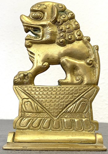 Chine chien fô bronze - chien,