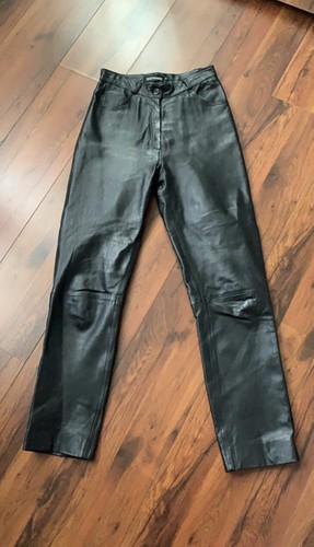 Pantalon cuir noir femme - pantalon,