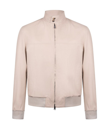 Blouson veste cuir agneau - veste, d'agneau
