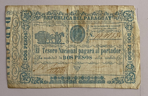 Billet dos pesos republica - dos,