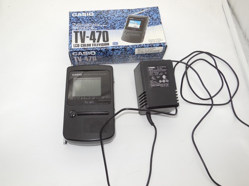 Vintage casio 470 - tv-470, lcd