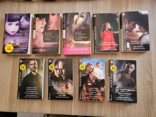 Lot romans 9 livres - de, 24