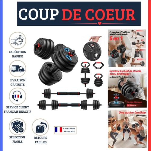 Kit haltères musculation en - haltères, 5