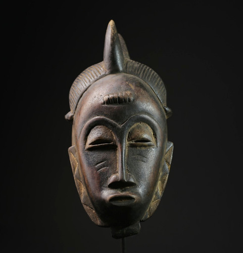 Masque bois sculpté - masque, en