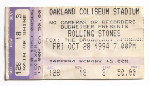Billet concert ticket stub - , the