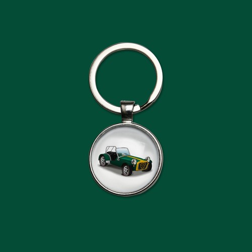 Porte clés lotus seven - seven, verte