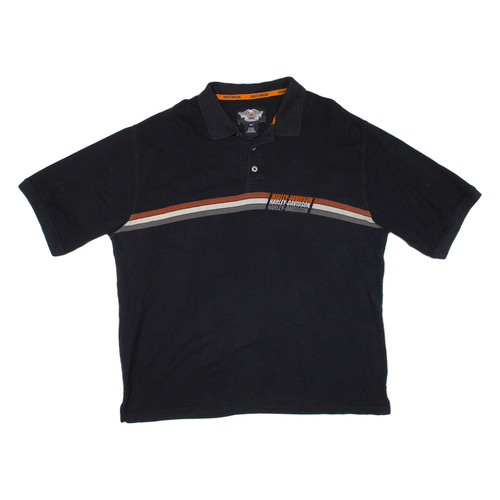 Chemise polo noire - polo, harley