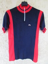 Maillot cycliste vintage MOTOBECANE années 80 maglia shirt jersey aspect velours
