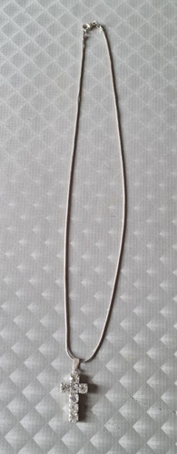 Collier chaine métal argenté - métal,