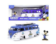 Jada Toys MICKEY VAN VW T1 BUS W/FIGURE 1:24