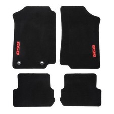 Alfombrillas de lujo Ronsdorf negras para Golf 2 con inscripción G60, juego d...