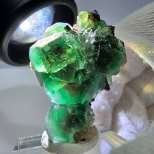Fluorite fantôme hexagonale