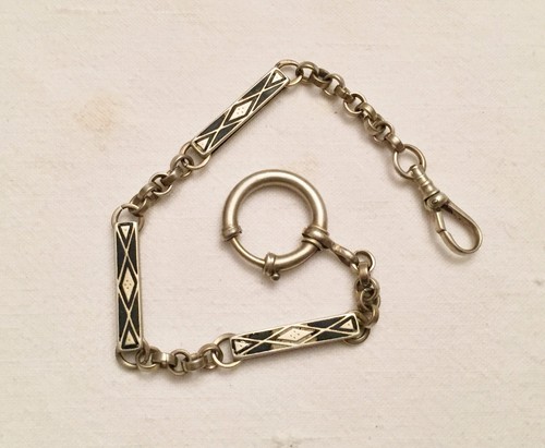 Antique silver metal enameled - silver,