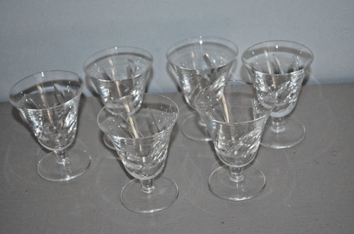 Verres vin blanc gravée - 6, à