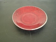 ASSIETTE ROUGE SANG DE BOEUF STYLE DALPAYRAT ART NOUVEAU