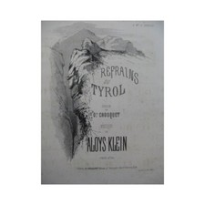 KLEIN Aloys Refrains du Tyrol