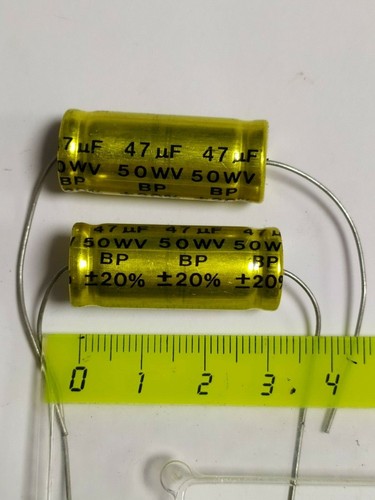 47uf 50v axial non - axial, polarisé