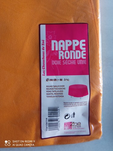 Nappe ronde papier - nappe,