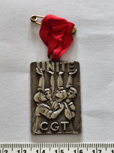 Ancienne medaille cgt unite - ancienne,