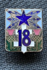 INSIGNE 18° REGIMENT DE SAPEURS TELEGRAPHISTES   1940 ligne maginot