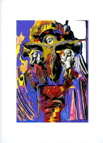 Christ calvaire peinture