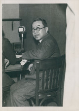 Ambassadeur du Japon à Paris M. Nagaoka, 1932, Vintage silver print vintage silv