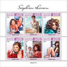 2025 04- GUINEA BISSAU- SOPHIA LOREN               6V    MNH **