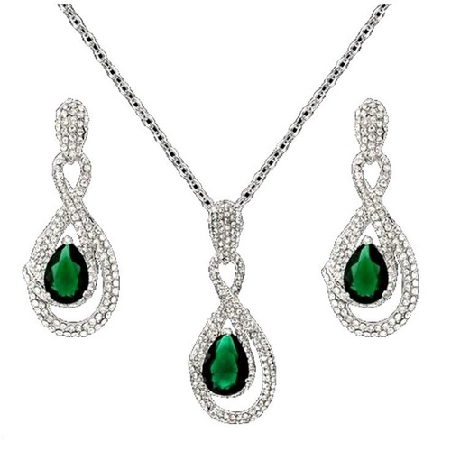 Parure bijou femme 3pc argent - parure,
