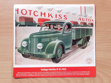Camion Hotchkiss PL 25, 1952, prospectus publicité dépliant illustré Alexis KOW