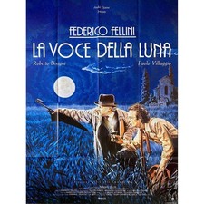 THE VOICE OF THE MOON French Movie Poster  - 47x63 in. - 1990 - Federico Fellini