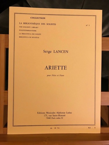 Serge lancen ariette pour - lancen,