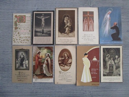 Lot images pieuses - 10,