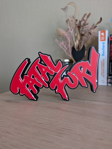 Logo fatal fury enseigne - 3d,
